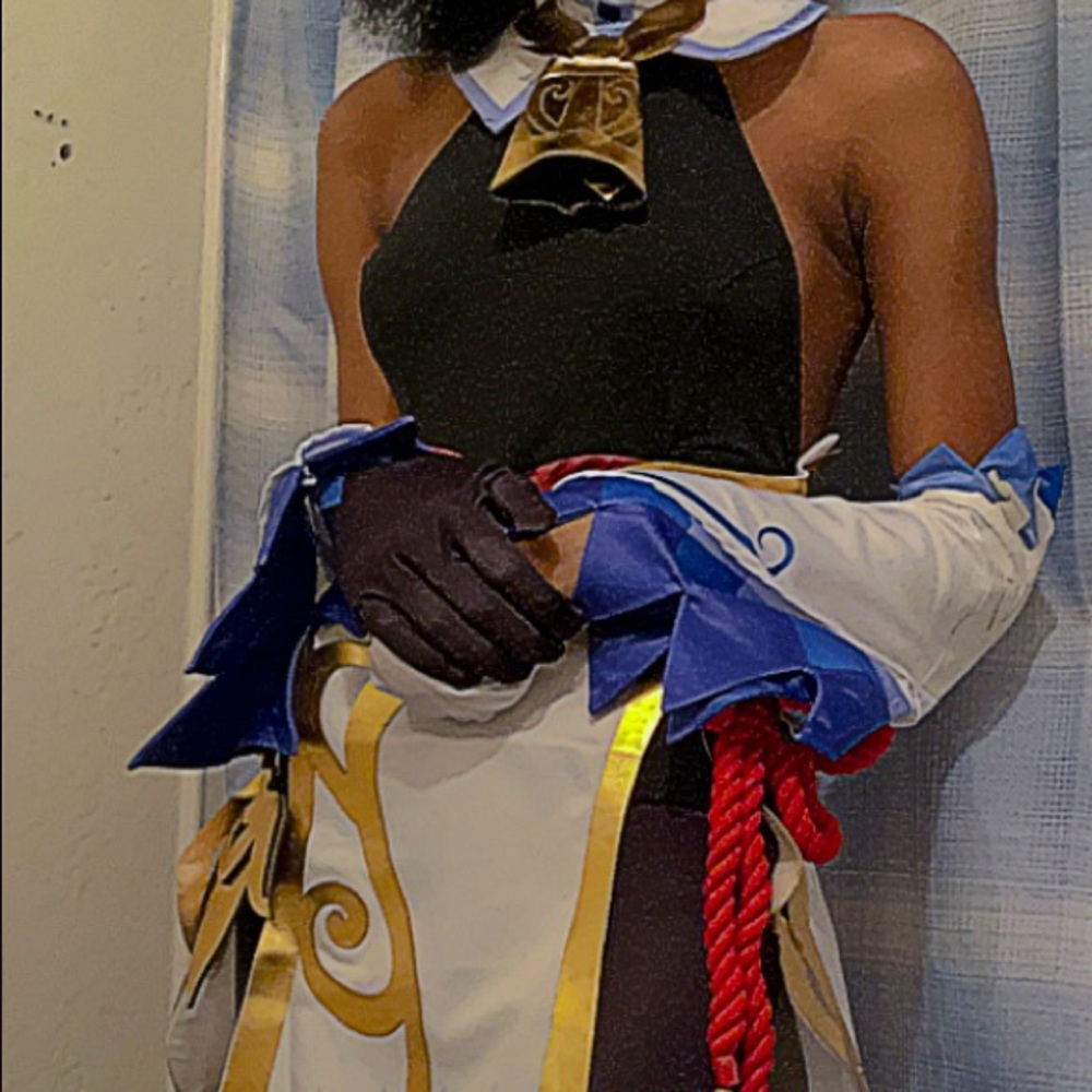 Genshin Impact Cosplay - Ganyu, Adult Small Costume and Wig